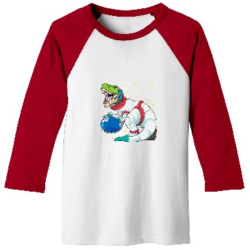 Discover Dinosaur Pet Astronaut Dinosaur T rexs Astro Space Stars Funny Kids 8 Baseball Tees