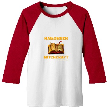 Discover Book Fun Novelty Witchcraft Spell Book Witch in Training Baseball Tees