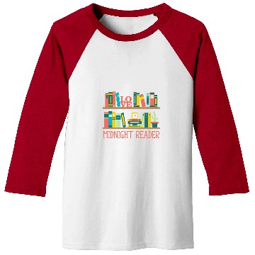Discover Midnight Reader Bookworm Reading Coachs Book Lover 1 Baseball Tees
