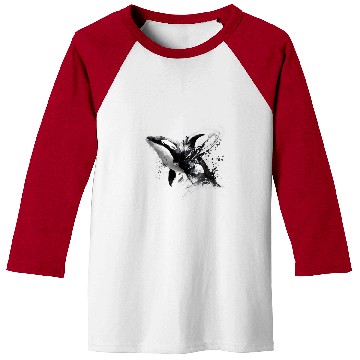 Discover Whale Pet Orca Lover Whale Jumping Baseball Tees