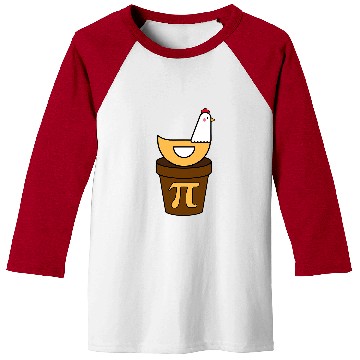 Discover Chicken Pet Pi Day Chicken Pot Pie Math Science Funny Boys Pi Day Baseball Tees