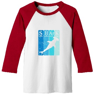 Discover Shark Pet Hammerhead Shark Periodic Table Elements Retro Shark 3 Baseball Tees