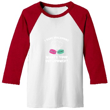 Discover I Bake Macarons French Cookie French Candy Macaron Baker Baseball Tees