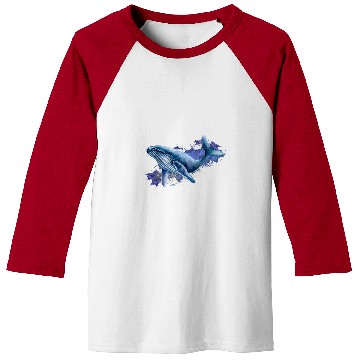 Discover Whale Pet Ocean Sea Life Beach Animal Lover Baseball Tees