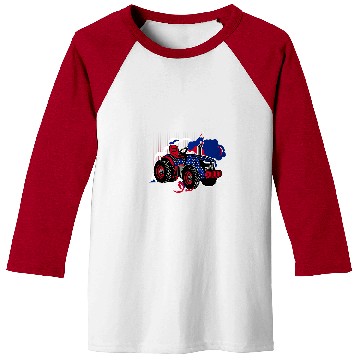 Discover Tractor Fun driving 4th of July tractor pulling or tractor pulling 1 Baseball Tees