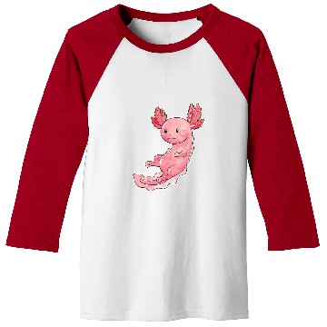 Discover Axolotls Pet Watercolour Design 2Mexican Salamander Sweet Baseball Tees