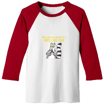 Discover Lemur Pet How Can You Say No Face Baseball Tees