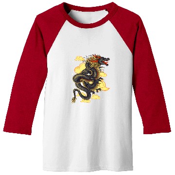 Discover Dragon Pet Chinese Dragon Japanese Art Tokyo Dragon Asia Tattoo Style 000037 Baseball Tees