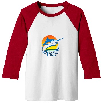 Discover Fishing Fun Cape Coral Florida Deep Sea Fishing Baseball Tees