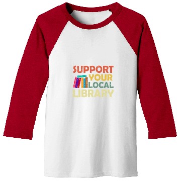 Discover Book Fun Support Your Local Library Book Readers Lovers Reading Baseball Tees