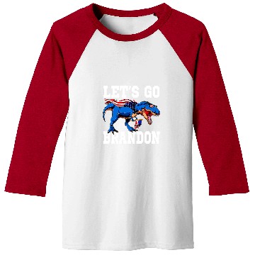 Discover Dinosaur Pet Lets Go Brandon Joe Biden Chant Impeach Biden Brandon TRex Baseball Tees