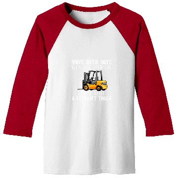 Discover Forklift Fun Truck Girls Forklift Operator Forklift Truck Driver Baseball Tees