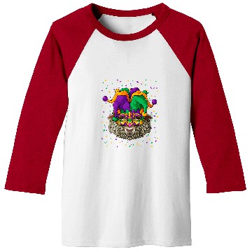 Discover Sheep Pet Mardi Gras Animal Face Farmer carnivals Jester Festival Baseball Tees