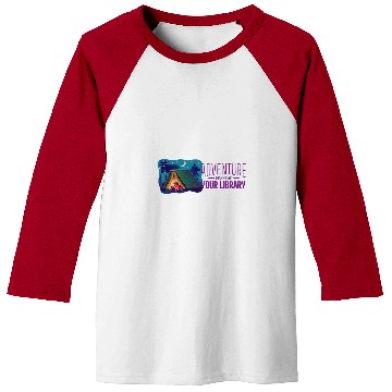 Discover Book Fun Summer Reading Program 04 Adventure Begins at Your Library 08 Baseball Tees