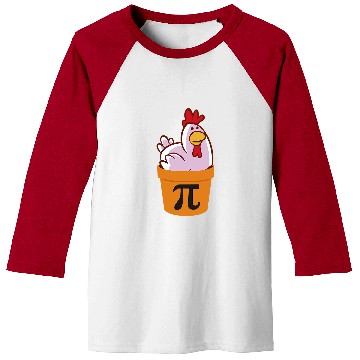 Discover Chicken Pet Pot Pi Funny Math Math Day Chicken Pot Pie Baseball Tees