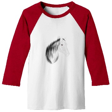 Discover Horse Pet Black Stallion Baseball Tees