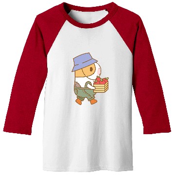 Discover Guinea Pig Pet Bubu the Guinea pig Apple Picking Fall and Pie Pattern Baseball Tees