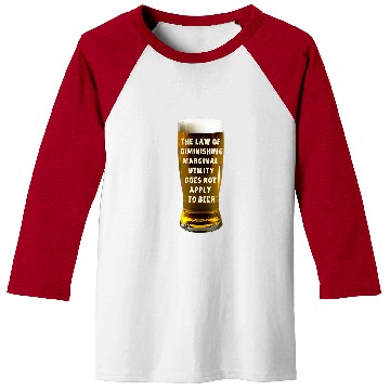 Discover Beer Fun Beer Economics Funny Beer Drinker Artwork for Beer Lovers Baseball Tees