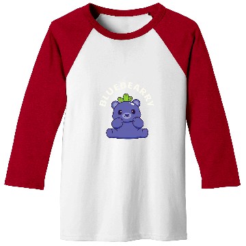 Discover Bear Pet Cute Kawaii Blueberry Bear Baseball Tees