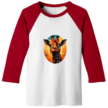 Discover Giraffe Pet Face 8 Baseball Tees