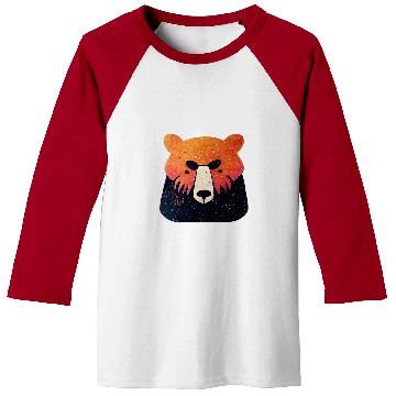 Discover Bear Pet Forest Bear Face Pacific Northwest Baseball Tees