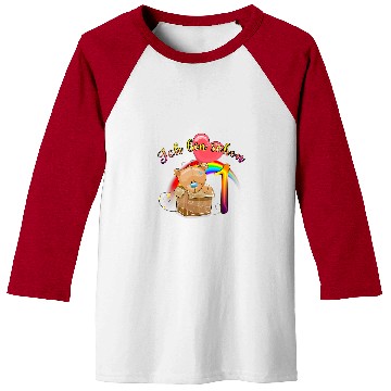 Discover Bear Pet Kids 1 birthday cute gift box Baseball Tees