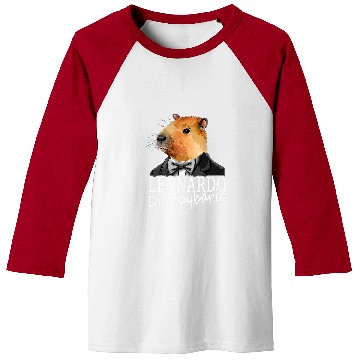 Discover capybaras Pet Capibara Leonardo DiCapybario Baseball Tees