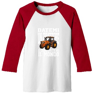 Discover Tractor Fun Written Funny Farmer Tractor Road Peasant Art 4 Baseball Tees
