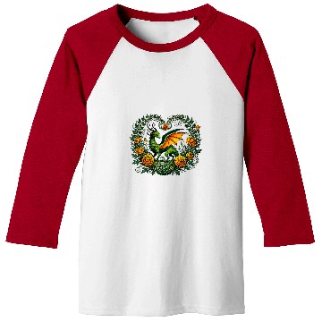Discover Dragon Pet Marigold Moss Dragon Illustration 1 Baseball Tees