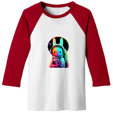 Discover Easter Bunny Astronaut Baseball Tees