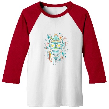 Discover Aztec God Magic Pagan Gothic Inca Maya Halloween 3 Baseball Tees