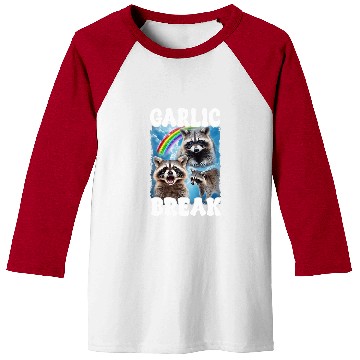 Discover Raccoon Pet Garlic Bread Raccoon Baseball Tees