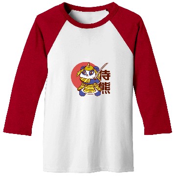 Discover Panda Pet Samurai Warrior Cute Panda Katana Fighter Baseball Tees