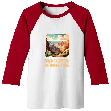 Discover Grand Canyon Adventure Hiking Nature Lover Print 25 Baseball Tees