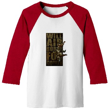 Discover Coffee Fun Airborne for coffee Baseball Tees