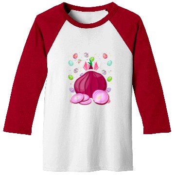 Discover Funny Easter Onion Easter Bunny Ears Easter Eggs Hunting Baseball Tees