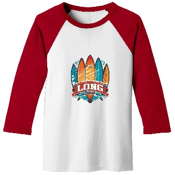 Discover FIVE vintages SURFBOARDS Long Beach MS Baseball Tees