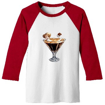 Discover Coffee Fun vintages Espresso Martini Coffee Lover Design Cold Cocktail Baseball Tees