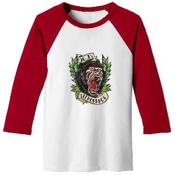 Discover 964 Silverback Gorilla Traditional Tattoo style gym Baseball Tees