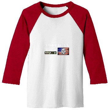 Discover American Stafford Staff Bulldog Battle Dog Baseball Tees