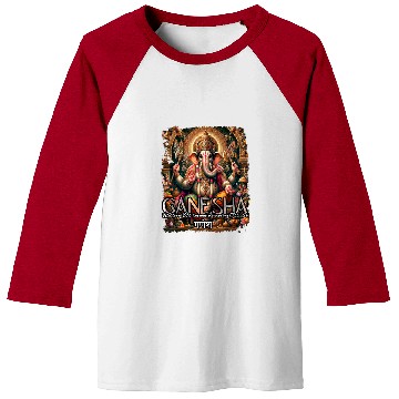 Discover Elephant Pet Ganesha Elephant God Wisdom Fortune Hindu Mythology Baseball Tees