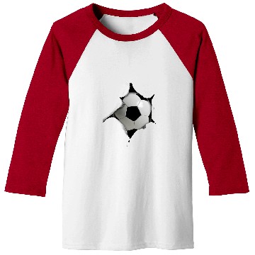 Discover Soccer Lovers Ripped Fabric Creative Design Awesome Baseball Tees