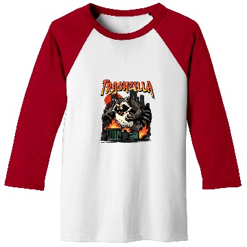 Discover Raccoon Pet Trashzilla Kaiju Trash Panda Monster Japanese Baseball Tees
