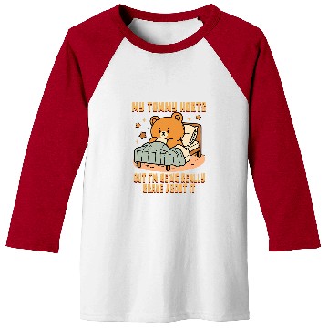 Discover Bear Pet Bear Stomach Ache Tummy Ache Survivor IBS My Tummy Hurts Baseball Tees