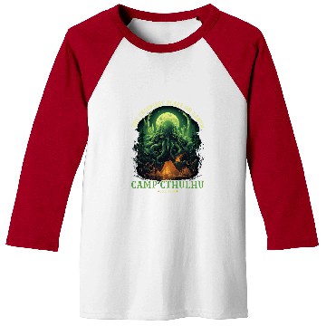 Discover Camp Cthulhu Cosmic Horror Camping Cthulhu 5 Baseball Tees
