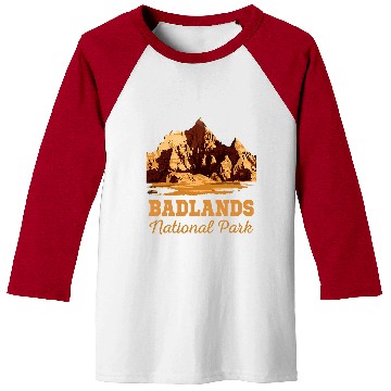 Discover Badlands National Park Nature Mountains Hiking Outdoors Trip Baseball Tees