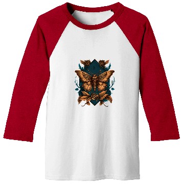 Discover Gothic Moth Witchcore Aesthetic Witchcraft Occult 1 Baseball Tees