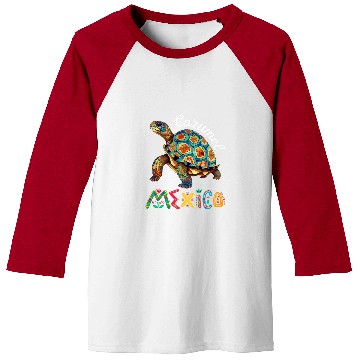 Discover Turtle Pet Cozumel Mexico Tie Dye Turtle Baseball Tees