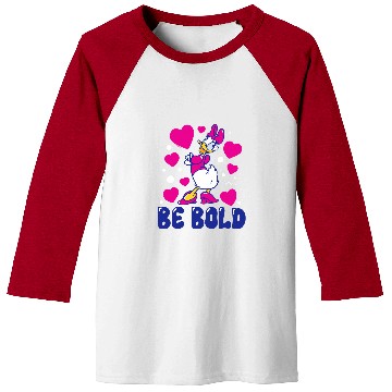 Discover Duck Pet Daisy Duck Be Bold Hearts And Polka Dots Baseball Tees