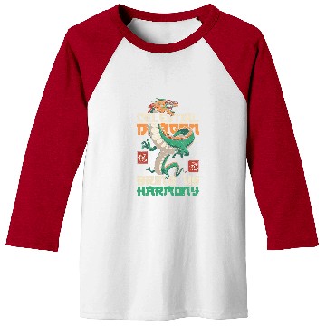 Discover Dragon Pet Celestial Dragon Bringing Us Harmony Lunar New Year Baseball Tees